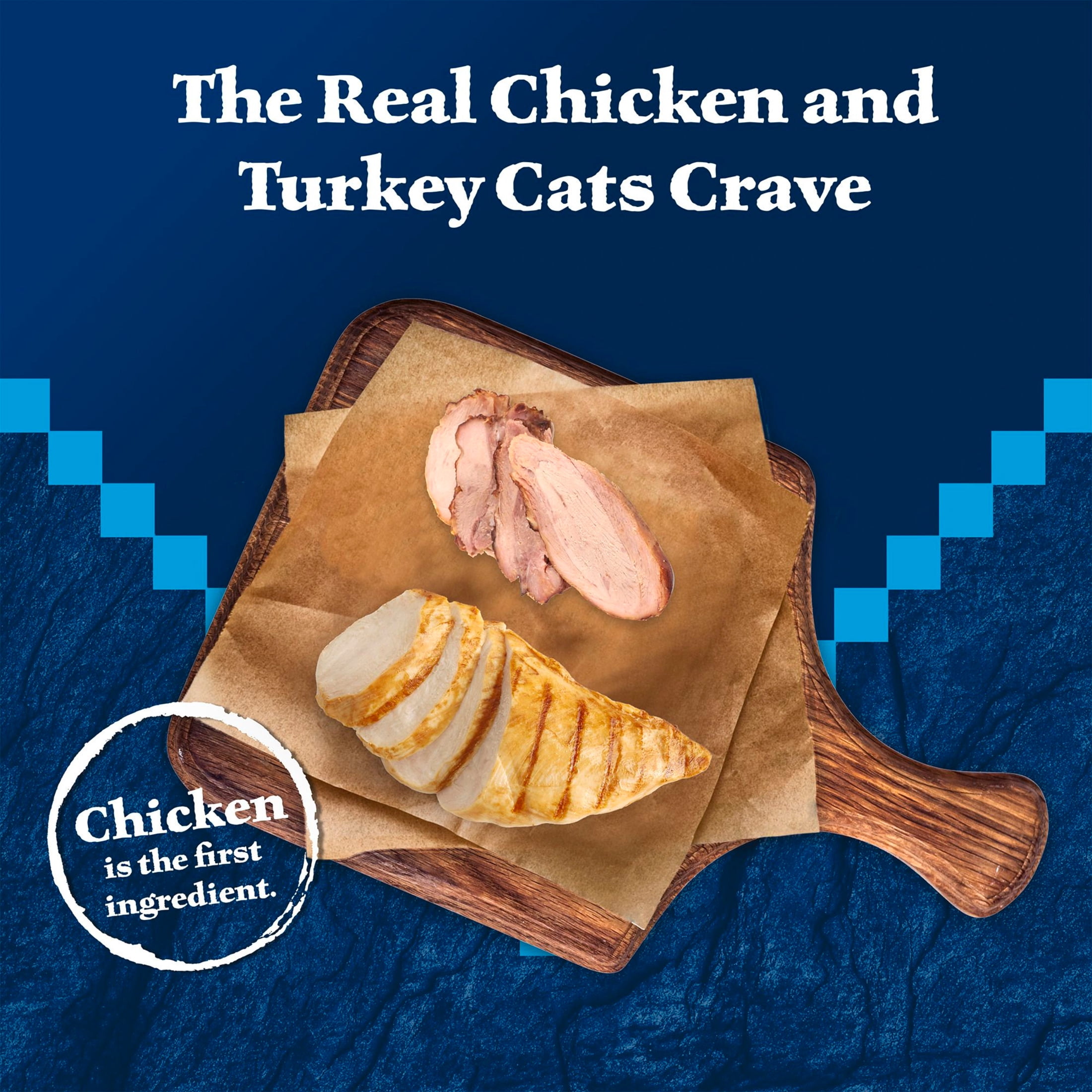 (12 pack) Blue Buffalo Wilderness Wild Delights Grain Free Wet Cat Food, Chicken & Turkey, 3oz Can