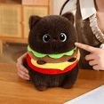 thumbnail image 2 of Fun Burger Cat Stuffed Animal- 9.1''Cute&Soft Kitten Plush Toy Pillow Decor Birthday Gift for Family, 2 of 6