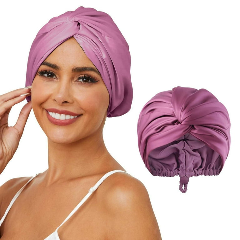 Head Wrap Satin Hair Turban Sleep 1PC Adjustable Silk Satin Hair