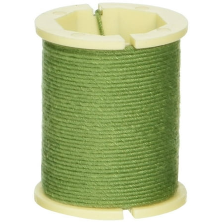 Panacea Wire Stem - Cloth Covered Spool Wire 30ft/Pkg-Green, Cloth Covered Wire 32 Gauge 30'-Green By Panacea