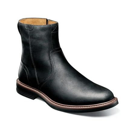 

Mens Florsheim Norwalk Plain Toe Side Zip Boot Modern Black CH 13393-010