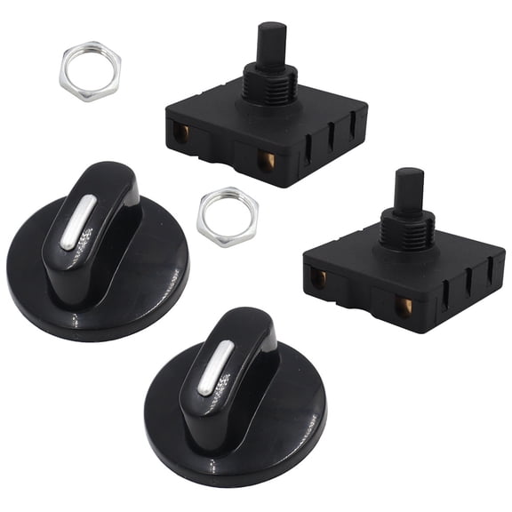 2 Sets Rotary 4 Position Fan Electric Heater Speed Selector