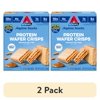 (2 pack) Atkins Snack, Protein Crisp Wafer, Peanut Butter, 10g of Protein, 5 Count