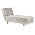thumbnail image 3 of Michael Amini Lanna Armless Chaise - Storm Gray/Silver Mist, 3 of 10