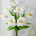 thumbnail image 3 of Real Touch Tulips PU Artificial Flowers, Open Tulips with Stem, Spring Summer Faux Flowers Bouquets Arrangements for Party Wedding Home Room Decoration, 3 of 8