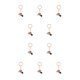 thumbnail image 2 of Jumpingount Colgante de cadena de plata a la moda, más atractivo entre la multitud, muestra un collar encantador de sabor único, llavero llavero 10Conjunto, 2 of 6