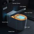 thumbnail image 6 of Smart Toilet with Heated Seat & Automatic Soft-Close Lid - Modern White/Black Bathroom Toilet with Night Light, Adjustable Temperature, Foam Seal System, Touchless Operation, Floor-Mounted Design, US, 6 of 10