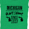 thumbnail image 4 of Inktastic Michigan Awesome Since 1837 Boys or Girls Baby Bodysuit, 4 of 5