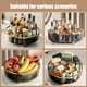 thumbnail image 5 of Xihbxyly Bandeja Transparente para Frutas, Elegante Soporte Redondo de Plástico para Refrigerios, Fácil de Limpiar, para Exhibir Frutas Secas, Solución de Almacenamiento Multifuncional, Ideal para Co, 5 of 7