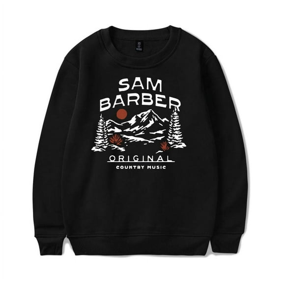 Sam Barber Merch Sweatshirt Music and Trees Country Music Long Sleeve Hoodie Crewneck