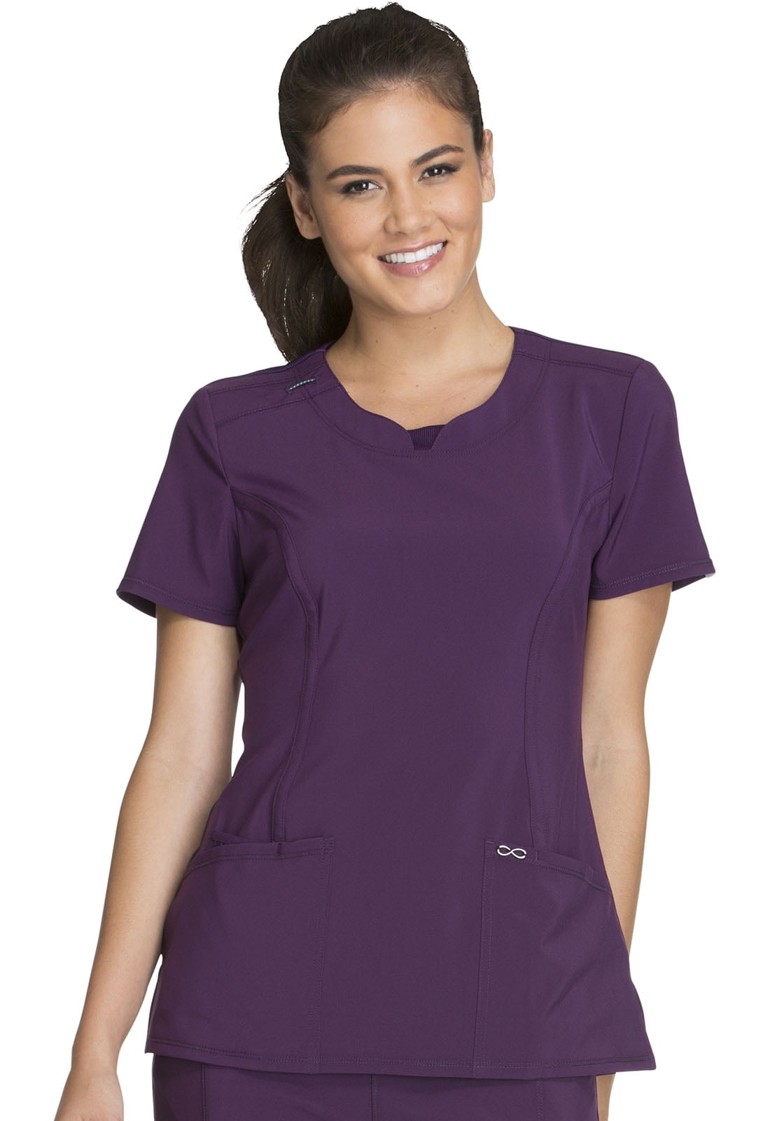 Download Cherokee - Cherokee Infinity Scrubs Top for Women Round ...