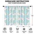 thumbnail image 2 of Funny Window Curtains for Kids Room - 42Wx63H Inch 2 Panels, Rod Pocket Colorful Cartoon Horse Patterns for Girls Bedroom Decor Preschool Classroom Curtains Playroom Living Room Window Drapes, 2 of 5