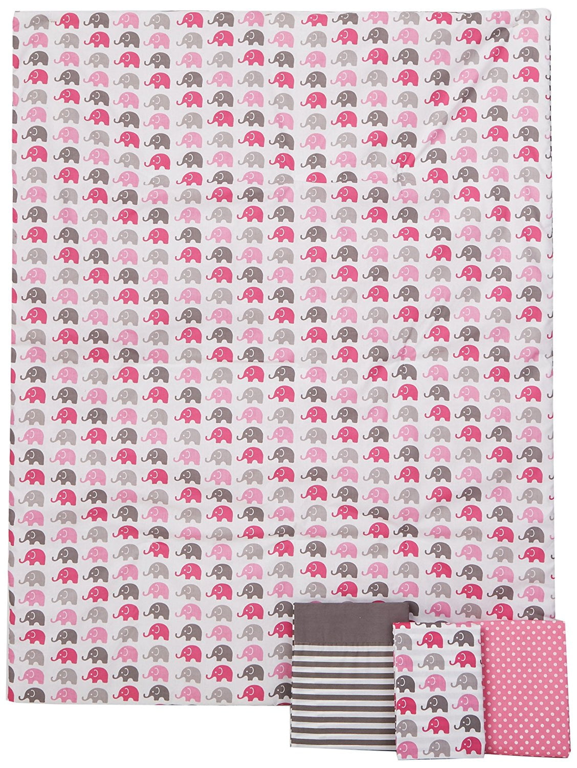Bacati Stripes 4 Piece Bedding Sets, Toddler Bed