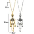 thumbnail image 2 of Collar de calavera, joyería con estilo punk compatible con hombres y mujeres, 2 of 5