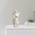 thumbnail image 3 of Resin Praying Girl Figurine Garden Statue Carving - Height 15cm, 3 of 6