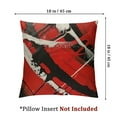 thumbnail image 4 of Creowell Red Throw Pillow Covers 2pcs, Decorative Modern Abstract White Geometric Pattern Gray Accent Pillowcases Decor for Couch Sofa Living Room Farmhouse Outdoor White, 4 of 7