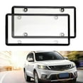 thumbnail image 7 of Pebbuoy License Plate Protective Cover with Screws Kit High Hardness Unbreakable UV Protection Universal License Plate Protector Car Accessories, 7 of 7