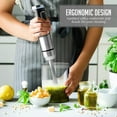 thumbnail image 6 of OVENTE Electric Cordless Immersion Hand Blender, 8-Mixing Speed, Rechargeable, New- Black HR981B, 6 of 9