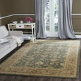 thumbnail image 2 of SAFAVIEH Antiquity Lagrange Floral Bordered Wool Area Rug, Teal Blue/Taupe, 9'6" x 13'6", 2 of 8