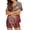 BAC75-Red, variant on Halloween Pajama Sets For Women Gothic Lantern Silk Satin Sleepwear Short Sleeve Button Down Tops And Shorts Silk Pajama Sets Sleepwear Lounge Sets White 3XL