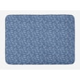 thumbnail image 1 of Autumn Bath Mat, Monotone Bouquets Field with Daisies and Berry Branches, Plush Bathroom Decor Mat with Non Slip Backing, 29.5" X 17.5", Ceil Blue Burnt Sienna, by Ambesonne, 1 of 2