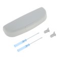 thumbnail image 1 of Estuche para gafas de sol de automóvil Unique Bargains para Jeep Compass 2017-2024, soporte para gafas de sol, caja de almacenamiento de plástico gris blanco, 1 juego, 1 of 1