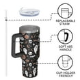 thumbnail image 4 of Accented Spooky Halloween Pattern Tumbler with Handle and Lid,40oz Double Wall Vacuum Insulated Tumbler,Cups Gift for Women and Men, 4 of 7