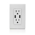 thumbnail image 4 of Leviton RUAA1-WW Renu USB Charger/Tamper-Resistant Duplex Outlet, 15A-125VAC, White, 15-Amp, 4 of 4