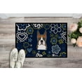 thumbnail image 2 of Carolines Treasures BB5074JMAT 24 x 36 in. Blue Flowers Boxer Indoor or Outdoor Mat, 2 of 4