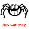 thumbnail image 2 of CafePress - Plays With Spiders 2 - Cute Infant Baby Football Bodysuit, 2 of 3