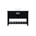 thumbnail image 4 of Elegant Decor Clement 48" Aluminum MDF Single Bathroom Vanity in Gray Finish, 4 of 6