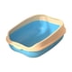 thumbnail image 5 of Caja de arena para gatos Yinane con tapa abierta Bandeja de arena azul, 5 of 8