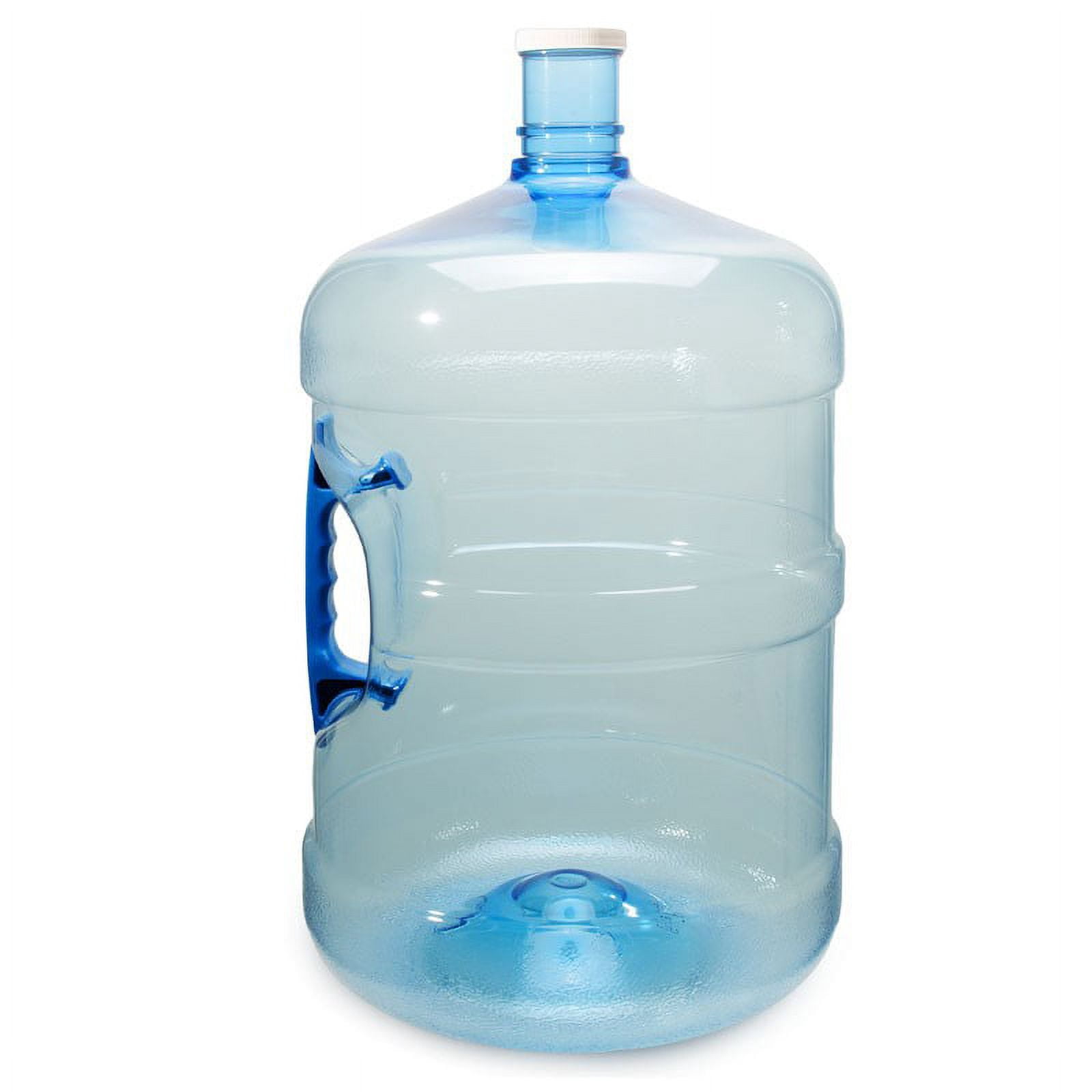 5 Gallon BPA FREE PET Plastic Reusable Water Bottle Container Jug (Made in USA)