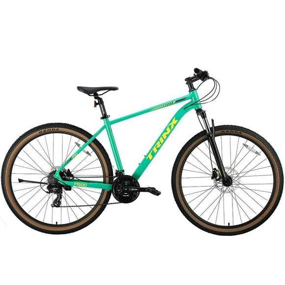 TRINX M600 PRO Mountain Bike, 29" Wheels, 24-Speeds, Ages 14+ Years, Cyan