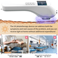 UV Light Therapy Handheld Phototherapy Lamp with Timer for Home Use