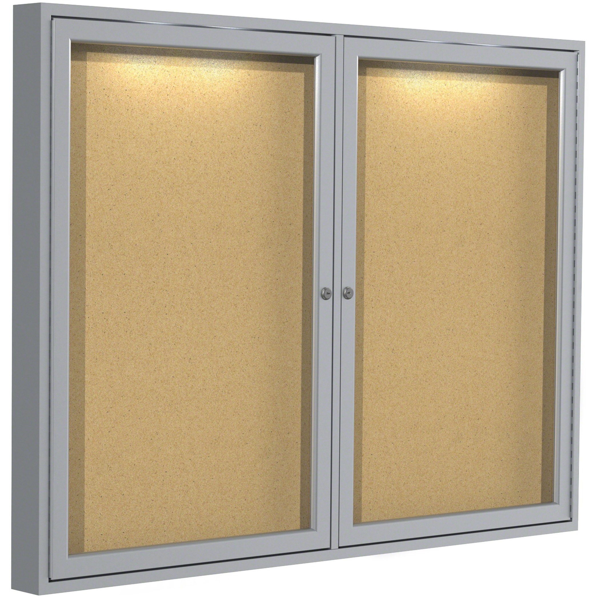 Ghent Indoor Lighted Enclosed Bulletin Board