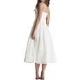 thumbnail image 4 of Fortune Robe Midi Trapèze pour Femme, Couleur Unie, Bretelles Spaghetti, Robes de Plage, 4 of 8