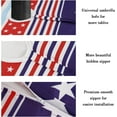 thumbnail image 6 of 4th of July Tablecloth Memorial Day Patriotic Table Cloths Waterproof American Flag Table Cloth with Umbrella Hole 60 x 60 inch for Outdoor Round Table, 6 of 6