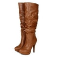 thumbnail image 5 of New Women Delicious Lava-S Leatherette Knee High Slouchy Stiletto Riding Boot, 5 of 5