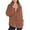 Coffee #54, variant on KDDYLITQ Women's Pullover Sherpa No Hooded Plus Size Sweaters Plain Long Sleeve Fashion Sweatshirts Fleece Lined Collar Trendy Coat Warm Dressy Hoodie with Pocket Deep Red S