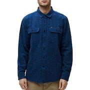 قميص منسوج رفيع رفيع الأكمام من Obey NAVY Jasper ، صغير في الولايات المتحدة