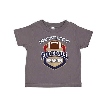 

Inktastic Easily Distracted By Football Season Gift Toddler Boy or Toddler Girl T-Shirt