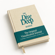 Undated Guided Self-Reflection Journal with Vision Board Templates, 8.74x6.26x0.94 in