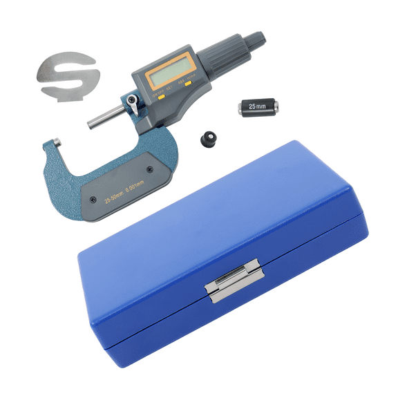 findmall 1-2" 0.00005" Digital Electronic Micrometer 25-50mm Reliable And Durable