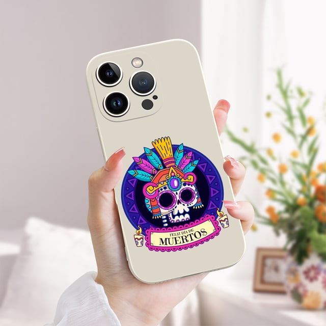 Proteja su iPhone de golpes con una funda de goma TPU duradera y vibrante con estampado de dibujos animados