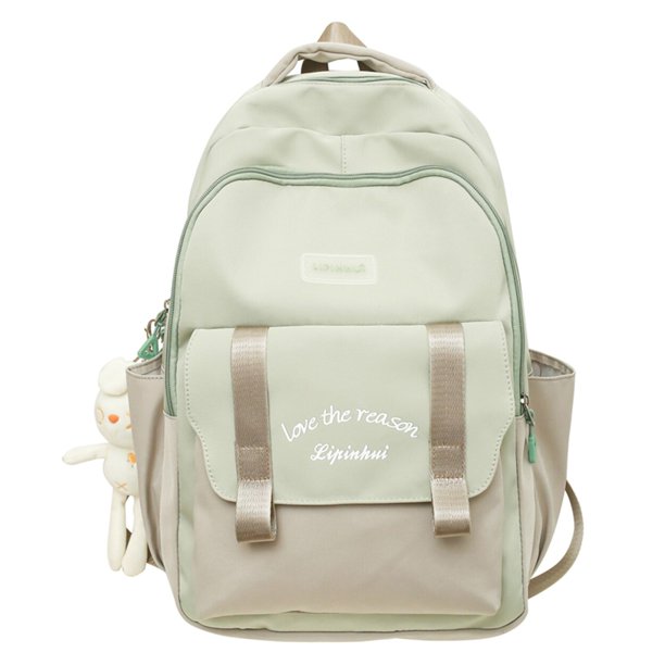 Mochila escolar Kawaii de nailon de alta capacidad para mujer, bolsa de libros de viaje para mujer, bolsa para ordenador portátil para mujer, moda para mujer Fivean unisex