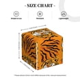 thumbnail image 2 of Rateoe Tiger Pattern Tissue Box Cover, Modern Square Decorative Leather Facial Paper Case Organizer Holder Dispenser 5X5X5'', 2 of 8