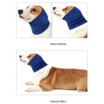 thumbnail image 4 of Alivie la ansiedad suéter para mascotas cuello a prueba de viento oído elástico reducción de ruido manga cálida orejeras suministros para el hogar para interiores y exteriores azul M Kearding PT000623-02, 4 of 7