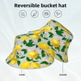 thumbnail image 5 of Bingfone Lemon1 Bucket Hat For Men Women,Packable Reversible Printed Sun Hats,Fisherman Outdoor Travel Hiking Beach Caps, 5 of 9