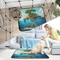 thumbnail image 6 of Washable Pet Pee Pads with Super Absorbent Reusable Training Pads for Dogs & Cats Sea Turtle Carrying Island, 6 of 6